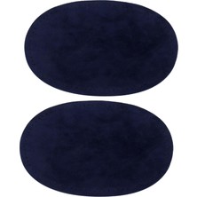 Lotin 6xsew-On Oval Dirsek/diz Yamaları Kordon Kot Pantolon Onarım Zanaat Dikiş Aplike Mavi 6 Adet (Yurt Dışından)