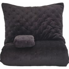 Karaca Home Tiana Chester Siyah Çift Kişilik Yatak Örtüsü