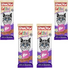 Snacky Kedi Stick Ödül Ciğerli 3*5 gr x 4 Adet
