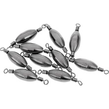 10PCS/LOT Bakır Hızlı Batan Platin Balıkçılık Dönerleri Yuvarlanma Namlu Salınımları 2.0