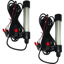 2pcs 12V LED Sualtı Dalgıç Balıkçı Hafif Kalamar Çekme Lambası (Yurt Dışından)