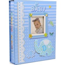 EC Shop Nobbystar 200'LÜK 10X15CM Kutulu Kız Bebek Mavi Fotoğraf Albümü