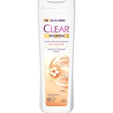 Clear Women Kepeğe Karşı Etkili Şampuan Kil Terapisi Arınmış ve Yumuşak Saçlar 350 ml