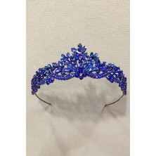 EC Shop Hayalperest Boncuk Mavi Kristal Taşlı Kına ve Gelin Tacı