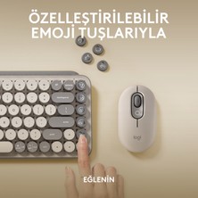 Logitech Pop Keys 920-011526 Türkçe Q Bej Kablosuz Klavye