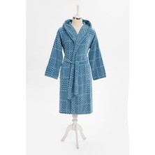 Özdilek Hawai Ocre Kadife Kapüşonlu Bornoz XL Beden