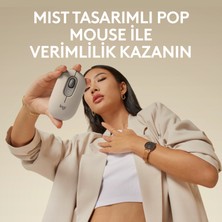 Logitech Pop Mouse Mist Emoji Tuşlu Sessiz Kablosuz Mouse - Bej