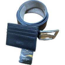 Karalı Deri Karalı Erkek Kemer Kot ve Kanvasa Uygun Kahve Rengi 4218-1-135 cm