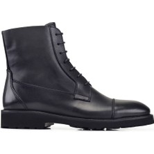 Nevzat Onay Siyah Günlük Bağcıklı Fermuarlı Bot -91312-