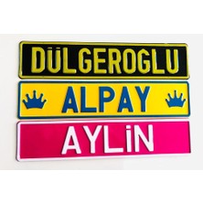 Dekor Temiz Iş Plaka, Dekor Plaka,isim Yazılı Plaka, Süs Plakası, Oto Plaka, Isme Özel Plaka, Araba Plakası
