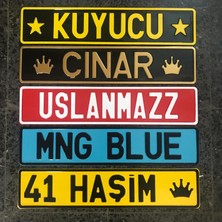 Dekor Temiz Iş Plaka, Dekor Plaka,isim Yazılı Plaka, Süs Plakası, Oto Plaka, Isme Özel Plaka, Araba Plakası