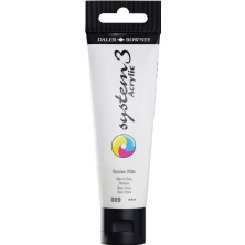 Daler Rowney System 3 Akrilik Boya 150ML 009 Titanium White