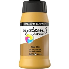 Daler Rowney System 3 Akrilik Boya 500ML 663 Yellow Ochre