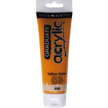 Daler Rowney Graduate Akrilik Boya 120ML 690 Yellow Ochre