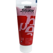 Pebeo Studio Akrilik Boya - Napthol Carmine - 100ML - N:18