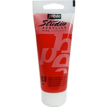 Pebeo Studio Akrilik Boya - Dark Cadmium Red Hue - 100ML - N:53