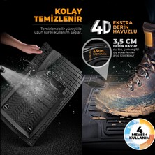 Plus Oto Volkswagen Caddy Uyumlu Maximum Serisi 4d Havuzlu Siyah Oto Paspas 5'li Takım Set