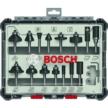 Bosch 15 Parça Freze Seti (Sap 6mm)