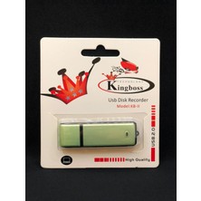 Kingboss Ses Kayıt Cihazı 16 GB Taşınabilir USB Disk Voice Recorder Kb-Iı USB Yeşil