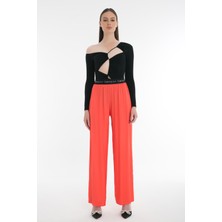 Le Noir Noir İpek Saten Pantolon