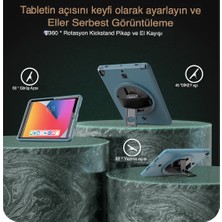 Fogy Apple Ipad Air 5 ve Air 4.nesil 10.9" 2022 Kılıf Kalem Bölmeli Tank Boyun Askılı Kapak