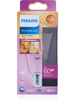 Philips Led Classic 60W ST64 E27 cl WGD90 Srt4 Ampul