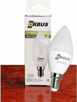 Orbus C35 5W E14 RA70 220- 240V/50Hz Ampul - 6400K Beyaz Işık