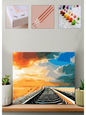 Carmen Sayılarla Boyama Seti - Demiryolu