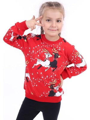 Toontoy Kids Toontoy Kız Çocuk Baskılı Sweatshirt