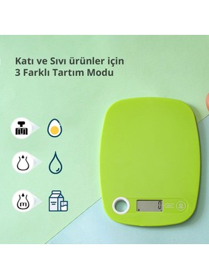 Mirta Mutfak Tartısı Elektronik 5 kg Kapasiteli Dijital Hassas Kantar Terazi