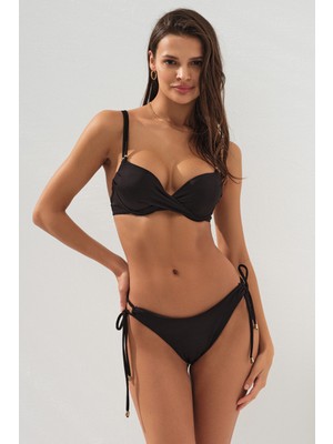 Pierre Cardin Double Dolgulu Bikini Takım Siyah 231205