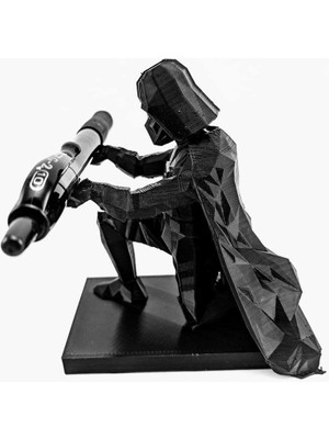 Minyatür Bahçem Star Wars Darth Vader Kalem Tutucu 1 Adet Siyah Renkli Kalemlik