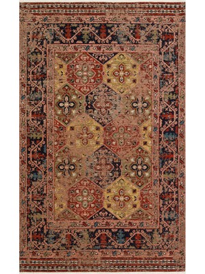 Eko Halı Anadolu Kilim AND01 Multy Antik Desenli Yıkanabilir Hav Vermez Kaymaz Tabanlı Etnik Kilim