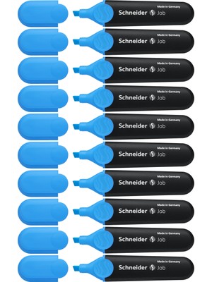 Schneider 150 Job Fosforlu Kalem Mavi 10'lu