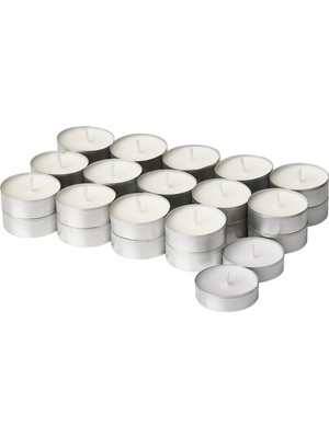 Hobiceyiz Kokulu Tealight Mum, Beyaz, 3.5 Saat, Adlad