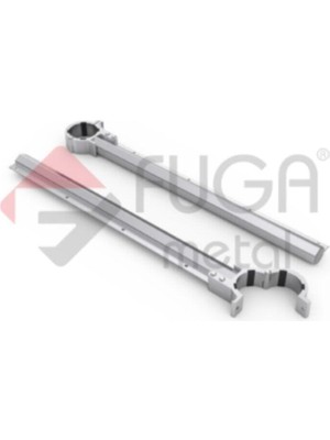 Fuga Metal Alüminyum Korkuluk Yuvarlak Küpeşte Balkon Çamaşırlık Kurutma Askısı(Bronz Renk)