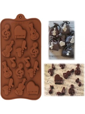 Tinky Winky Silikon Çikolata Kalıbı Müzik Aletleri