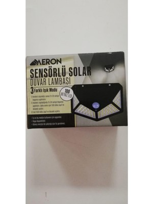 EC Shop Aeron Sensörlü Solar Duvar Lambası