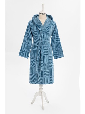 Özdilek Hawai Ocre Kadife Kapüşonlu Bornoz XXL Beden