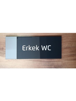 Dekokonsept Modern Tasarım Pleksi Wc Tabelası