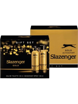 Slazenger Gold 125 ml Edt Parfüm ve 150 ml Deodorant Sprey Erkek Kofre Set