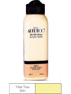 Artdeco Yıldız Tozu Yeni Formül Akrilik Boya 140 ml