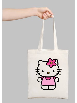 Cemira Hello Kitty Tasarım Bez Çanta