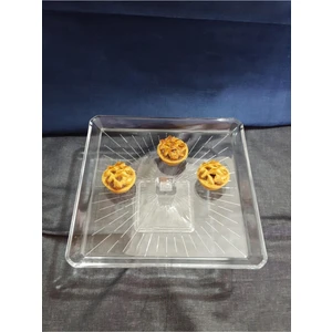 Madlen Kare Ayaklı Servis Tabağı