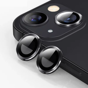 Apple iPhone 14-14 Plus 3D Metal Çerçeveli Kamera Lens Koruyucu
