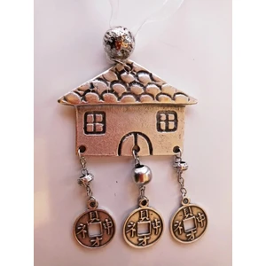 Feng Shui Gümüş Kaplama Ev 3'lü Şans Parası Bereket Başarı Sevgi Para Home S Deco
