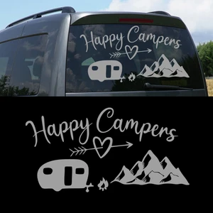 Melek Pazarı Mutlu Kampçılar, Happy Campiers, Kamp Sticker, Karavan STICKERI-S1750