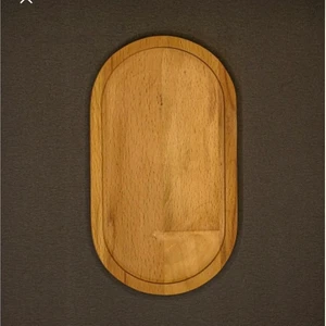 Bevade Coration Naturel Ahşap Yağdanlık Altı Sunum Standı Tahtası Altlık