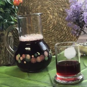 98328 Oasis Başucu Bardaklı Sürahi Cam Sürahi Spring