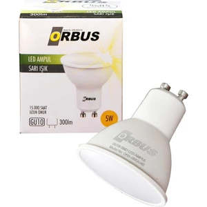 Gu10 Çanak 5Watt Led Spot Ampul - 3000K Sarı Işık